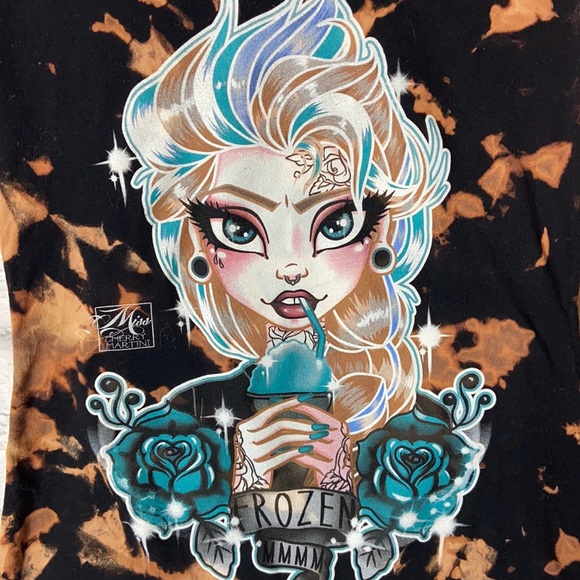 Lowbrow Frozen Reverse Tie-Dye T-Shirt - Picture 2 of 5